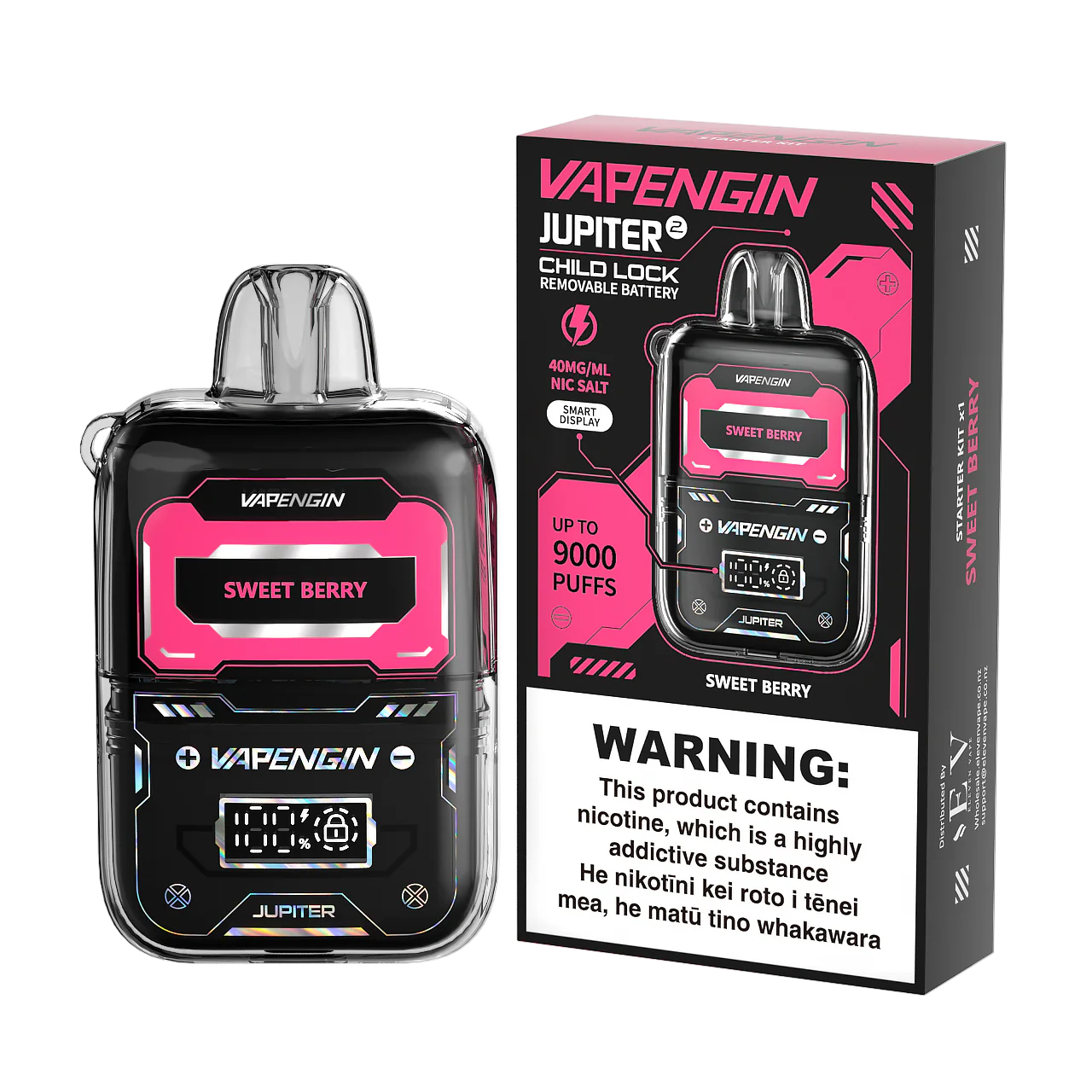 Vapengin Jupiter 2 Sweet Berry disposable vape with sweet berry flavor