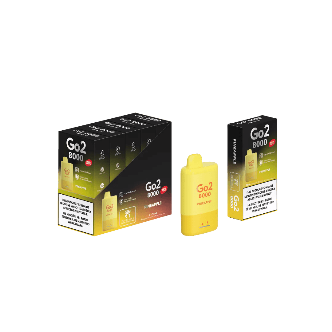 Go2 8000 Disposable Pineapple 35mg/mL - Vape Vend