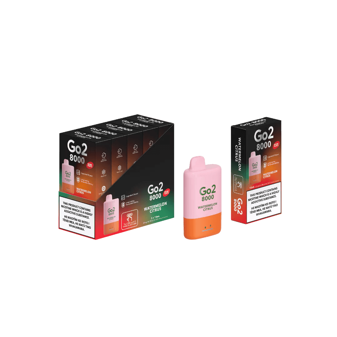 Go2 8000 Disposable Watermelon Citrus 35mg/mL - Vape Vend